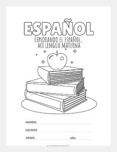 como hacer Portadas de español