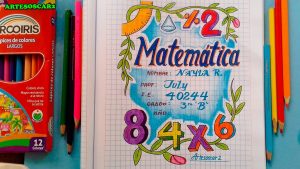 ¿Qué dibujos puedo utilizar en la portada de matemáticas?